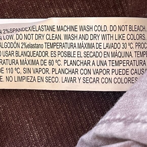 Womens Medium Brown Corduroy Wide Bell Bottom Flare Stretch Pull Ons 90s - Picture 13 of 13